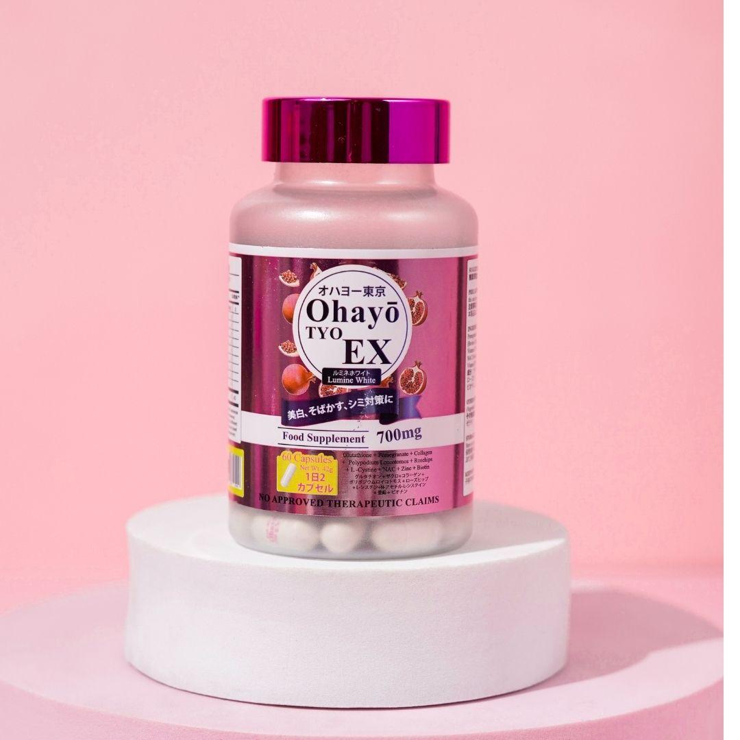 OHAYO TYO Tokyo EX White 60 Capsules Glutathione