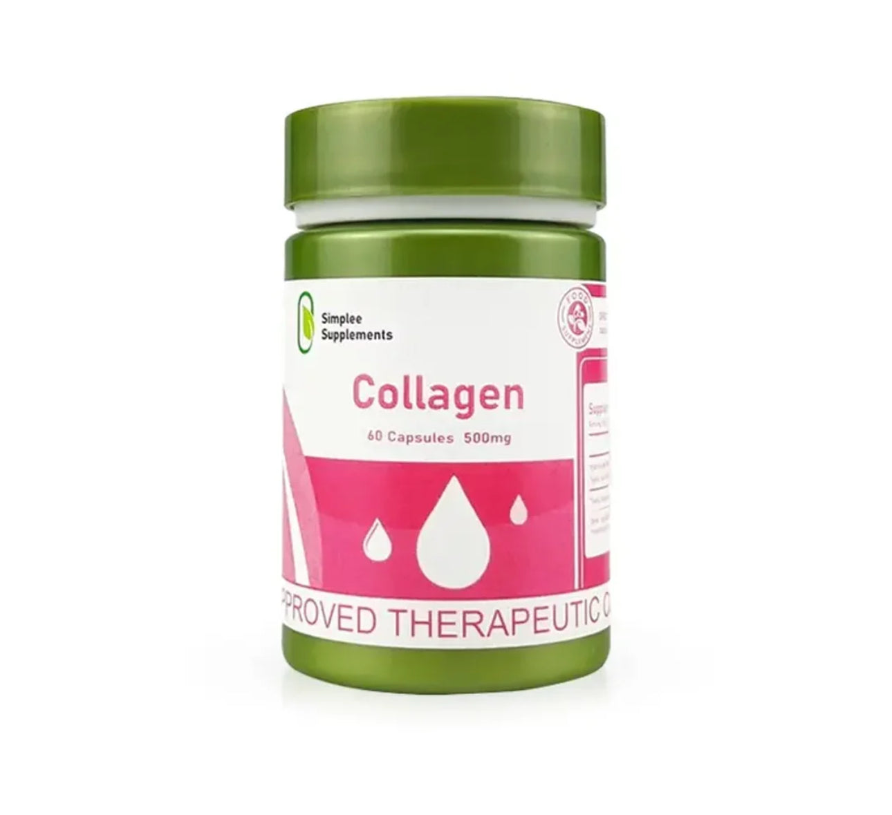 Simplee Collagen Supplement 60 Capsules, 500 Mg
