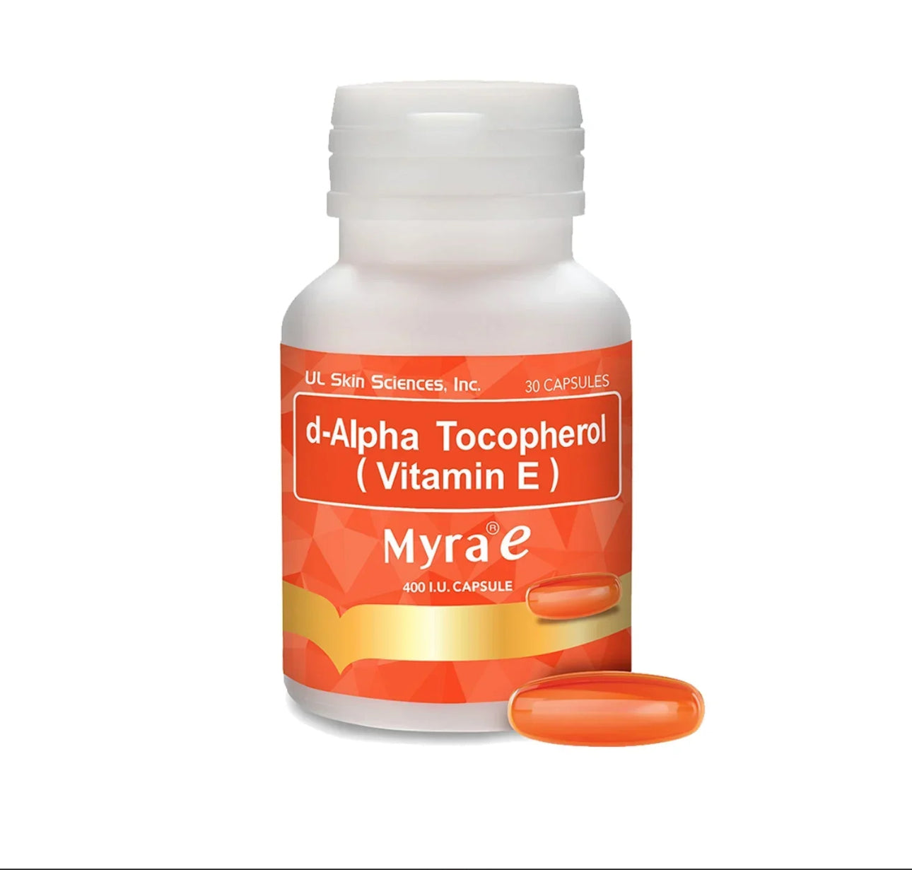 Myra E 400 IU Vitamin E D-Alpha Tocopherol 30caps