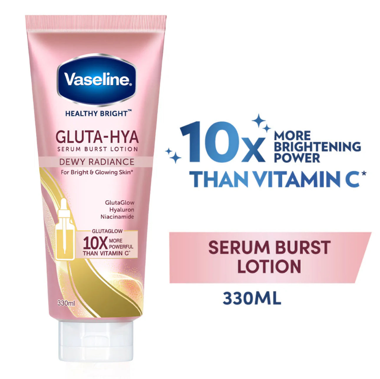 Vaseline Gluta-Hya Serum Burst Lotion Dewy Radiance - 330ml